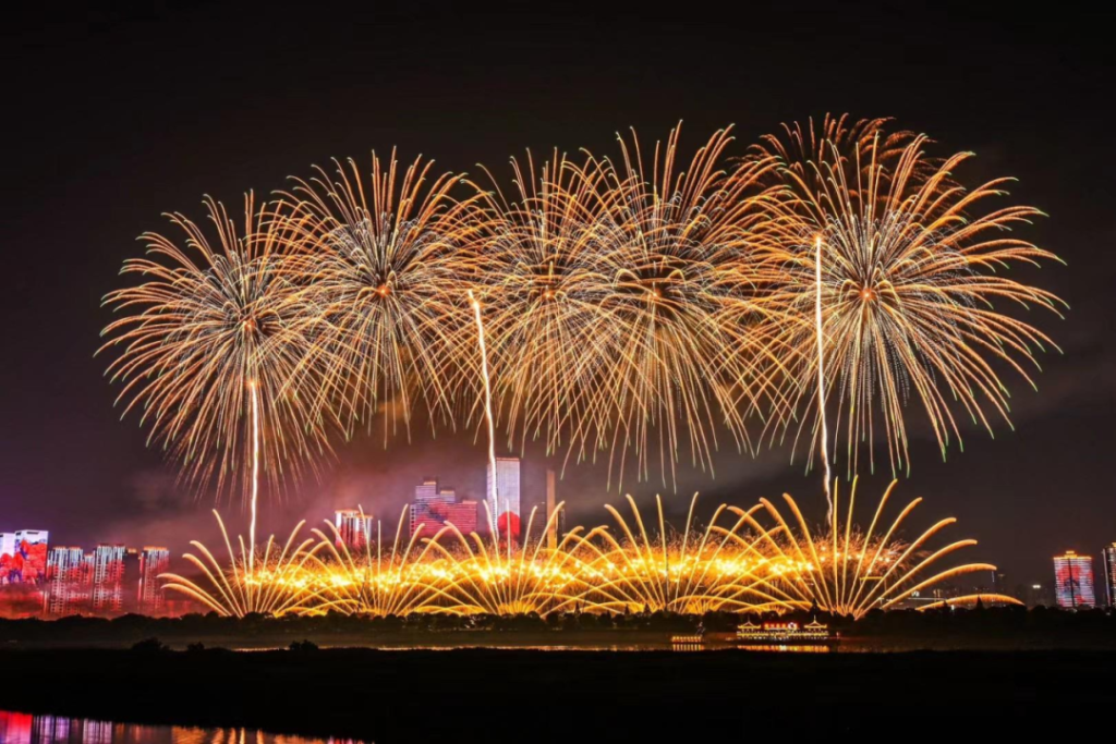 Drone fireworks