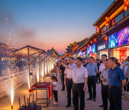 The deep integration of firework culture and economy