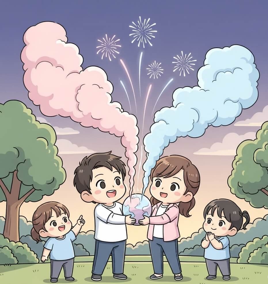 The Auditory Evolution of Fireworks