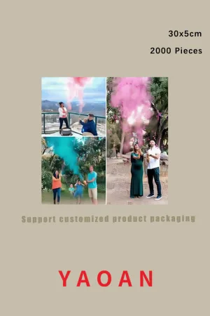 Top Baby Shower Party Decoration Boy or Girl Theme Fireworks Gender Reveals Colored Somke Coming-of-Age Ceremony