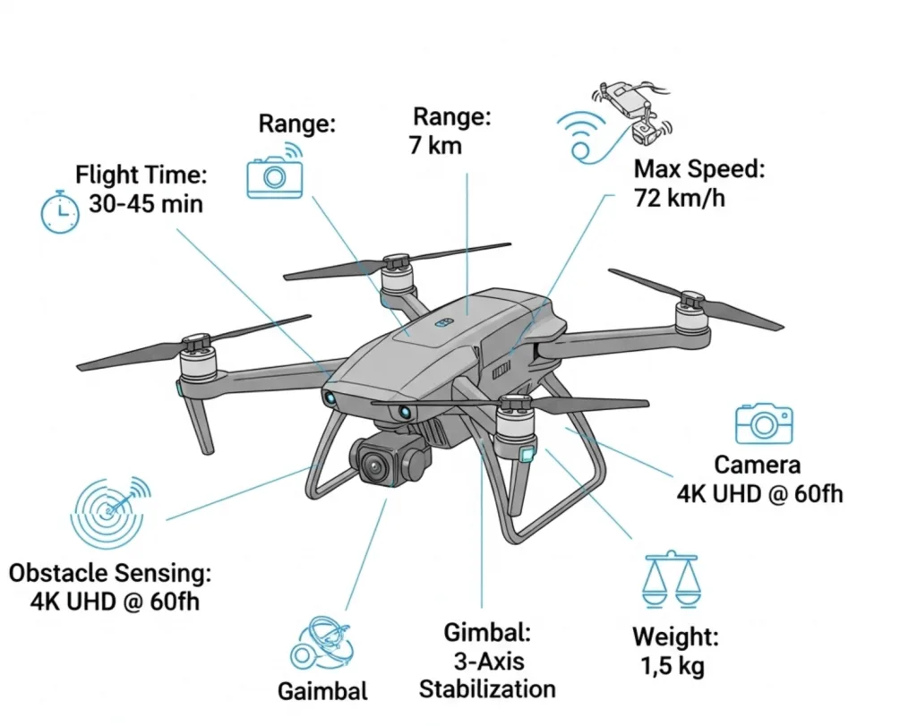 Exploring Drone Parameters: An In-Depth Look at DJI Products
